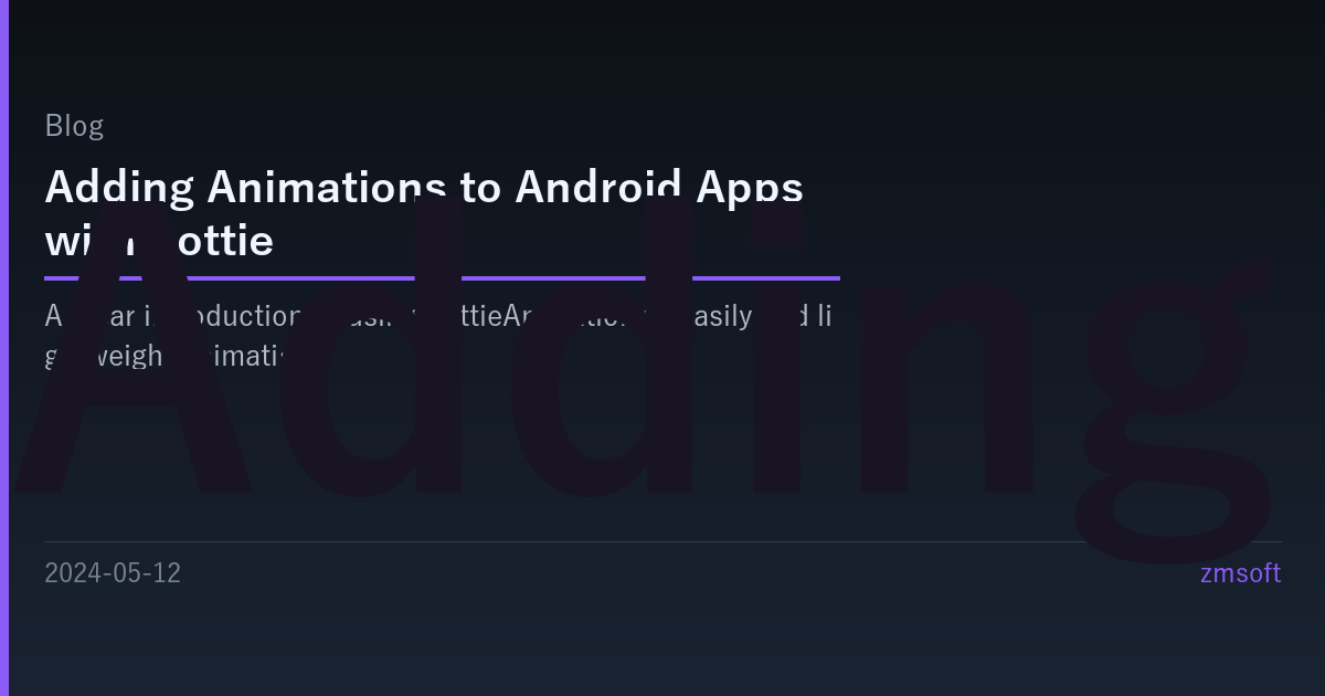 Adding Animations to Android Apps with Lottie